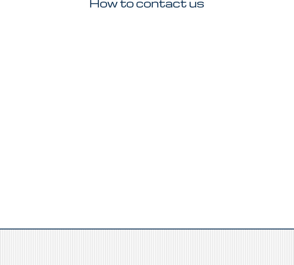 How to contact us